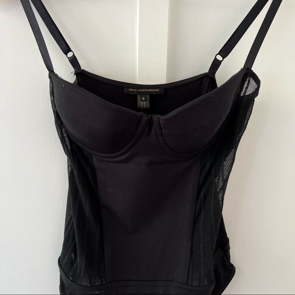 KIKI DE MONTPARNASSE black bustier bodysuit - Picture 3 of 6